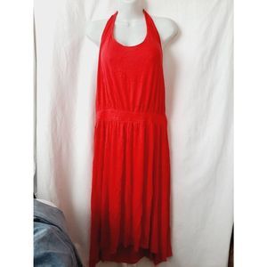 Old Navy pink halter super soft stretch plus sz XXL dress